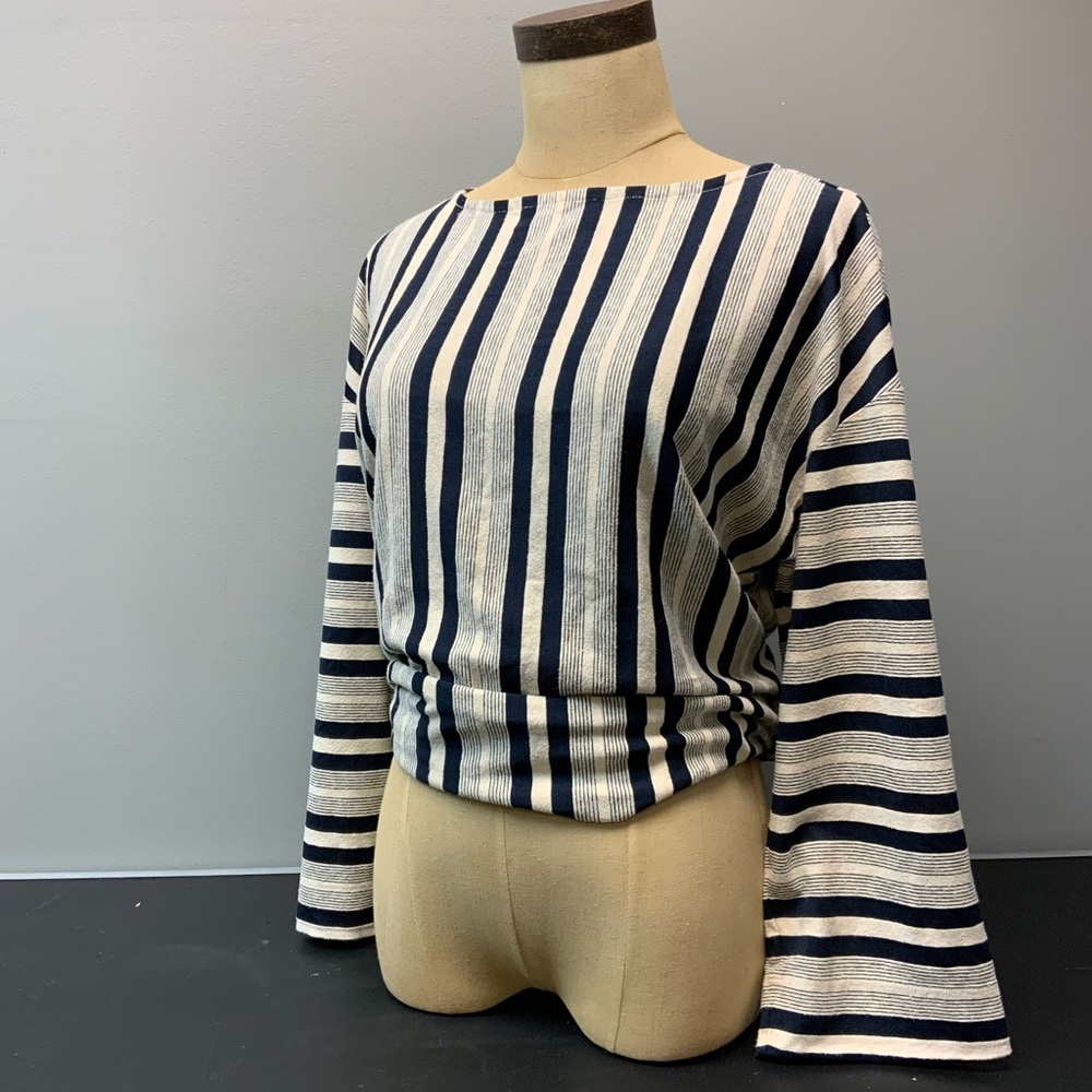 Blue&White Stripes Top